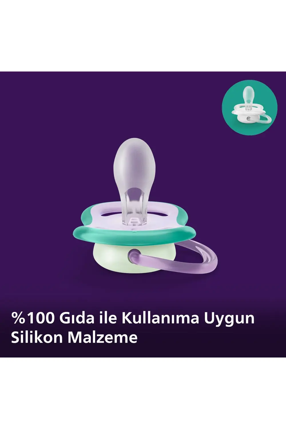 Philips SCF376/19Ultra Air Night Gece Emziği 0-6 ay (  Karanlıkta