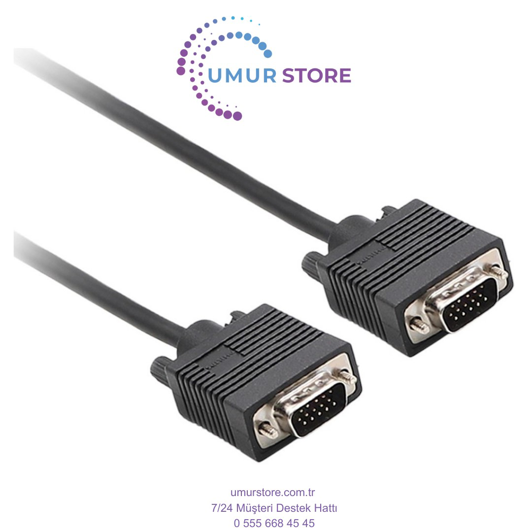 Philips Swv6139h/93 Siyah 3+6 Erkek-Erkek 15 Pin 10 Metre Vga Kab