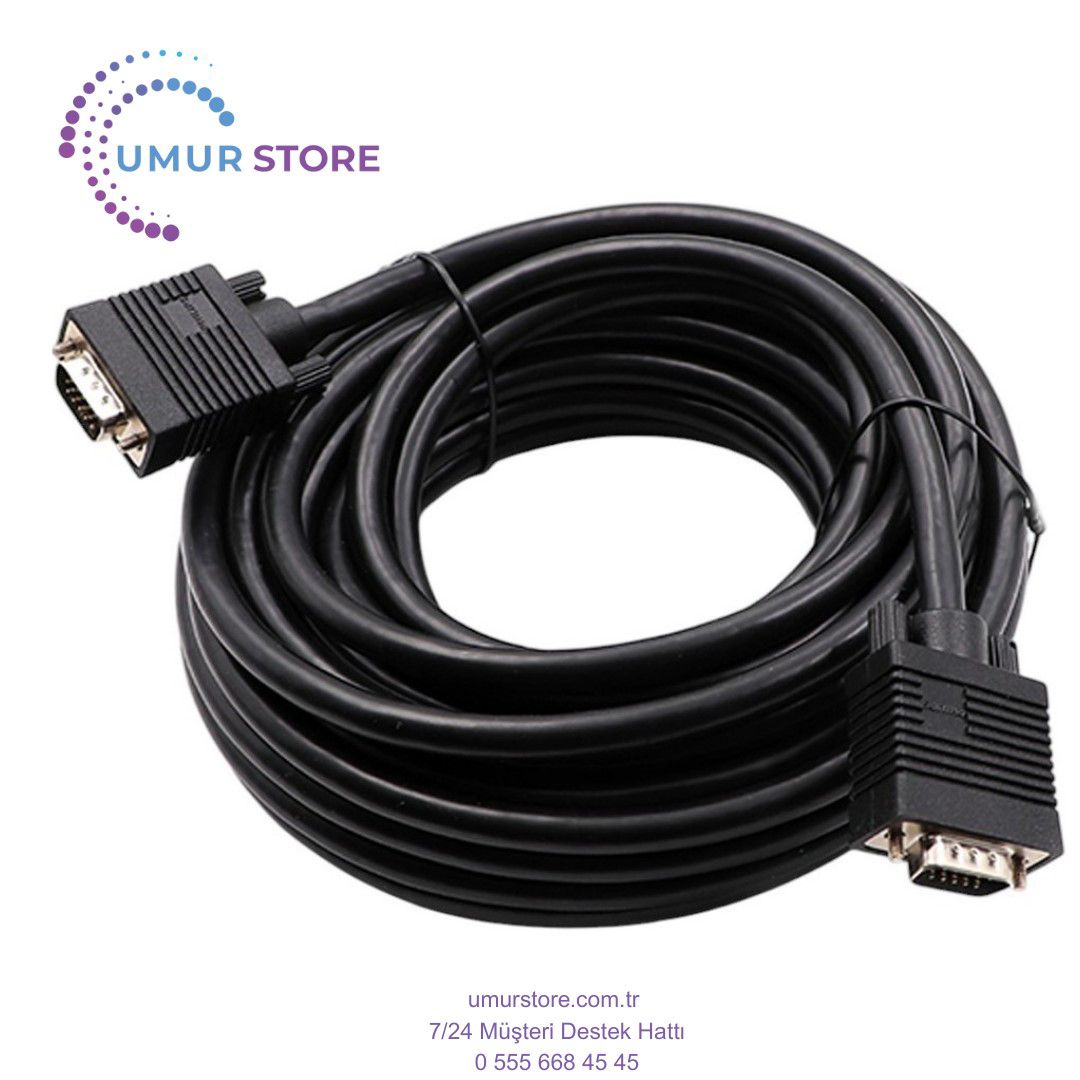 Philips Swv6139h/93 Siyah 3+6 Erkek-Erkek 15 Pin 10 Metre Vga Kab