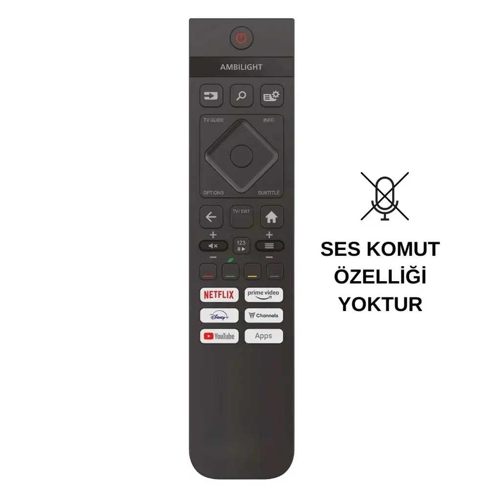 PHILIPS The One The Xtra Serisi Amblight Tv Kumanda - Ses komutsu PHILIPS The One The Xtra Serisi Amblight Tv Kumanda - Ses komutsu