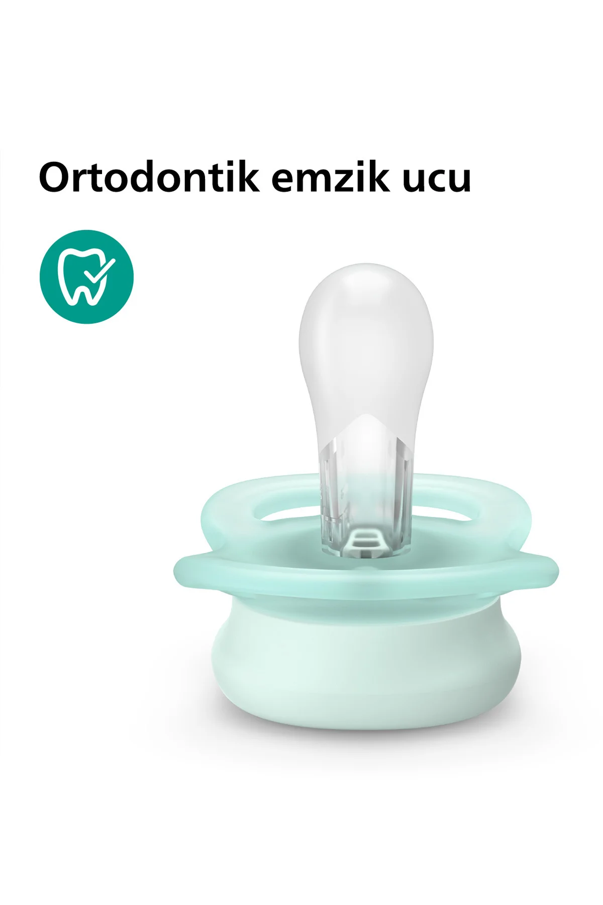 Philips Ultra Start Emzik SCF075/06 Mavi-Yeşil, 0-2 Ay,Ultra Hafif,Ortodontik,BPA içermeyen Silikon Uç