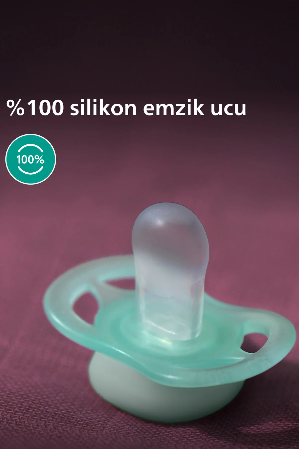 Philips Ultra Start Emzik SCF075/06 Mavi-Yeşil, 0-2 Ay,Ultra Hafif,Ortodontik,BPA içermeyen Silikon Uç