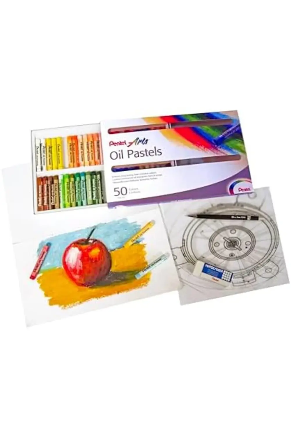 PHN-50U Yağlı Pastel Seti 50'Li, Çok Renkli 1155328