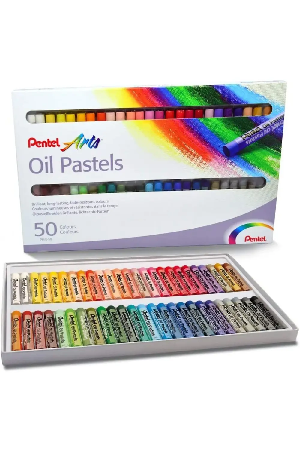 PHN-50U Yağlı Pastel Seti 50'Li, Çok Renkli 1155328