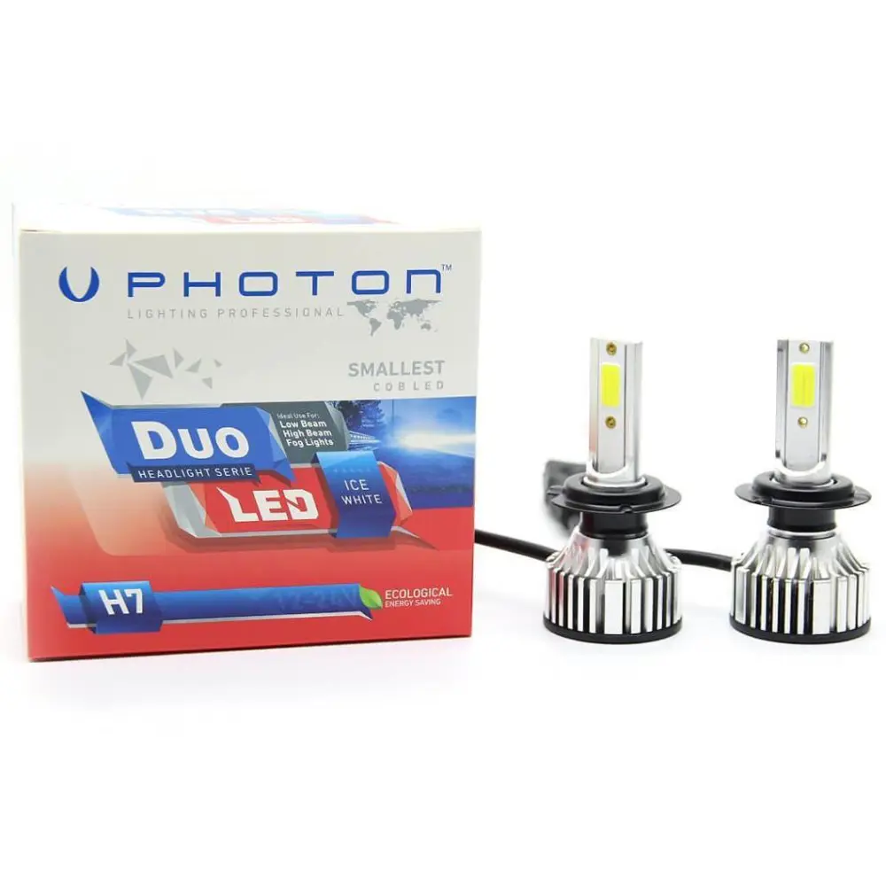 Photon 2023 En Yeni Seri H7 Duo Led Xenon Şimşek Etkili Beyaz Zen