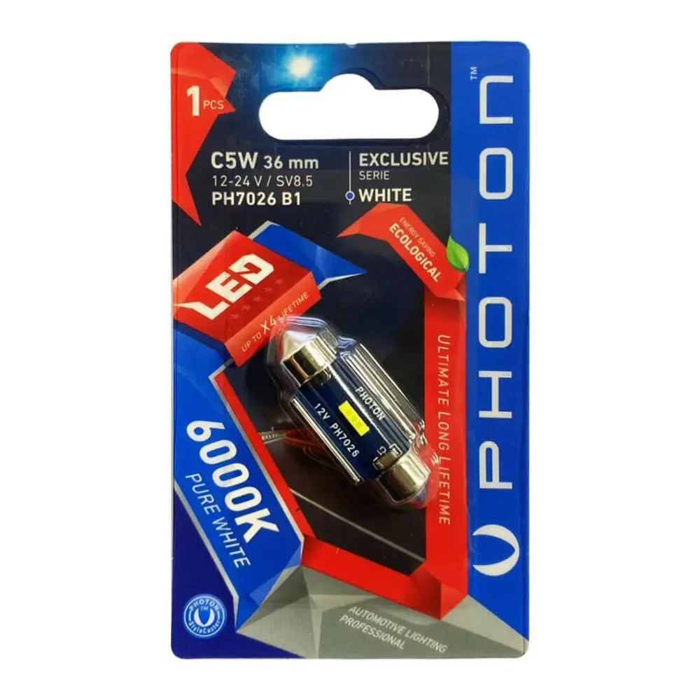 Photon C5W 12-24V 36mm Sofit Exclusive Serisi Can-Bus Led PH7026 Photon C5W 12-24V 36mm Sofit Exclusive Serisi Can-Bus Led PH7026