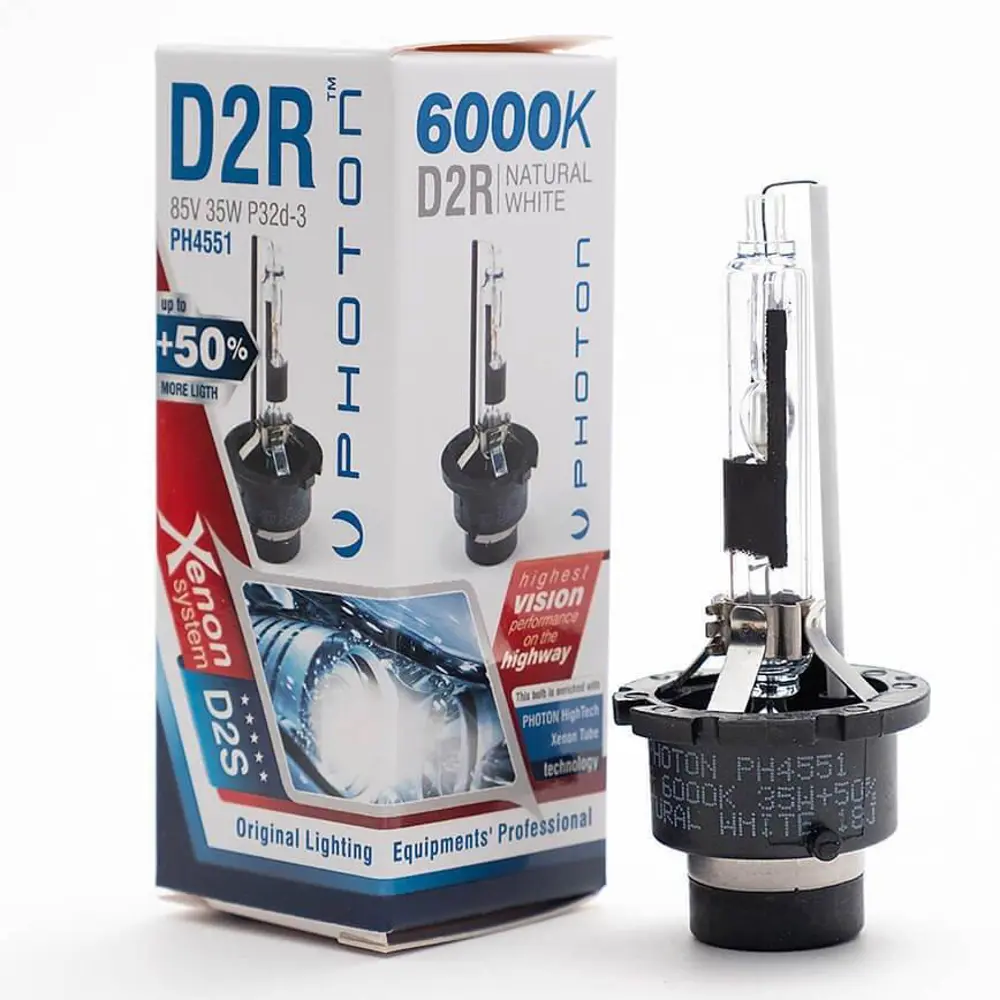Photon D2R 6000K +%50 Fazla Işık Xenon Ampul Photon D2R 6000K +%50 Fazla Işık Xenon Ampul