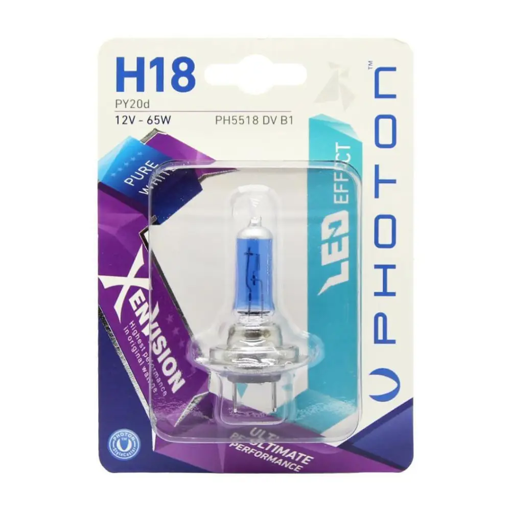 Photon H18 12V 65W Xen Vision Blister (TEKLİ BLİSTER) Photon H18 12V 65W Xen Vision Blister (TEKLİ BLİSTER)