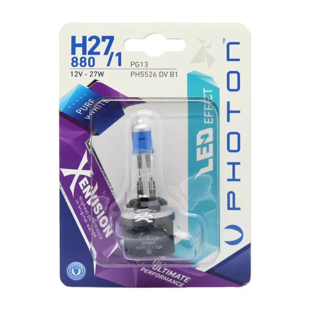 Photon H27/1 12V 27W Xen Vision Blister (TEKLİ BLİSTER) Photon H27/1 12V 27W Xen Vision Blister (TEKLİ BLİSTER)