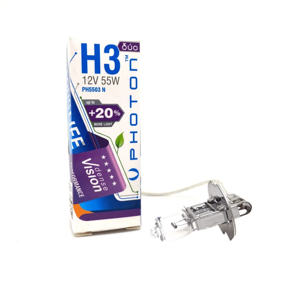 Photon H3 55 Watt 12V Dense Vision +%20 Fazla Işık Halojen Far Ampulü Sarı Fiyatı, Yorumları ve Özellikleri