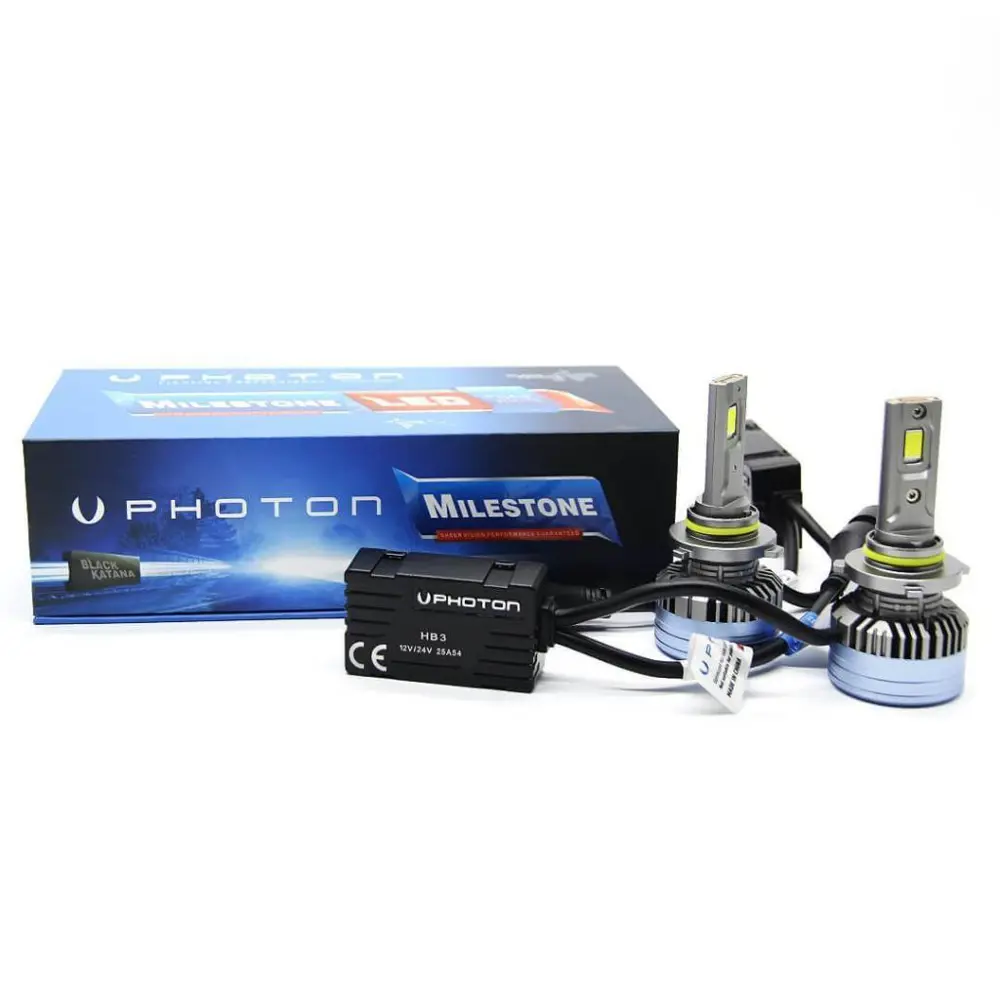 Photon MILESTONE HB3 9005 30000 Lumens BLACK KATANA EDITION