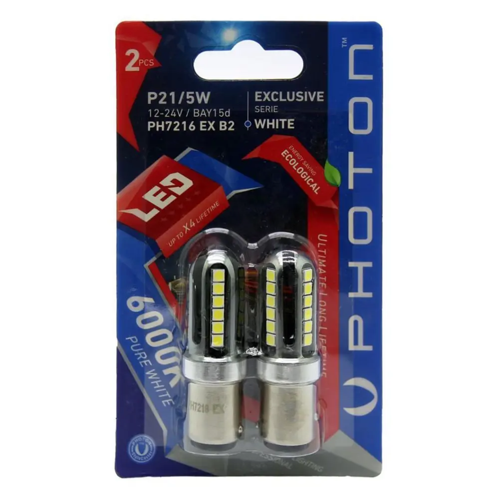 PHOTON P21/5W Çift Duy Beyaz Can-Bus EXCLUSIVE SERIE PH7216 EX PHOTON P21/5W Çift Duy Beyaz Can-Bus EXCLUSIVE SERIE PH7216 EX