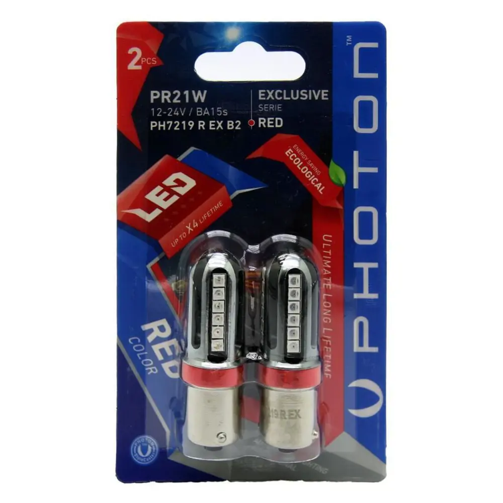 Photon P21W Tek Duy Led Red (Kırmızı) Exclusive Serisi PH7219 R E