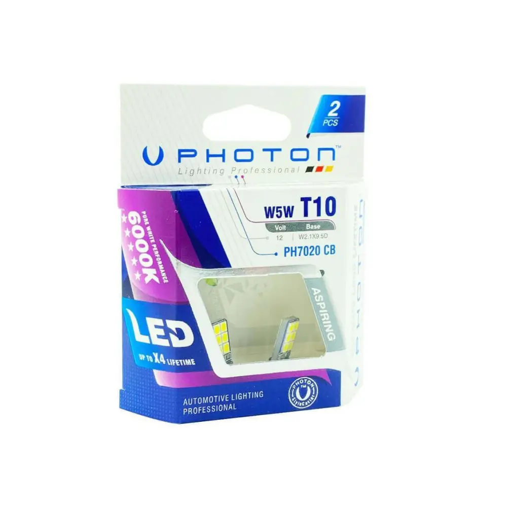 PHOTON T10 W5W 6+6 LED(2'Lİ BLİSTER)