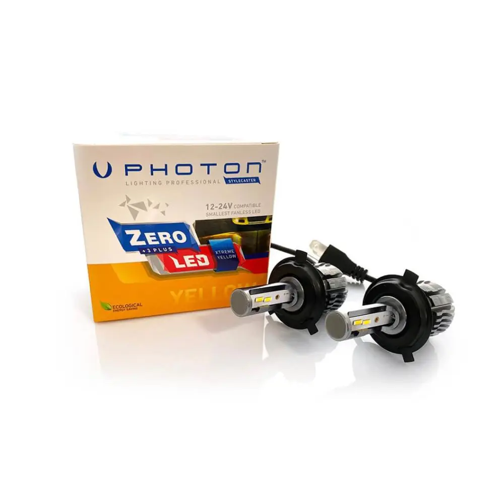 Photon Zero H4 Xtreme Yellow +3 Plus Fansız Led Photon Zero H4 Xtreme Yellow +3 Plus Fansız Led