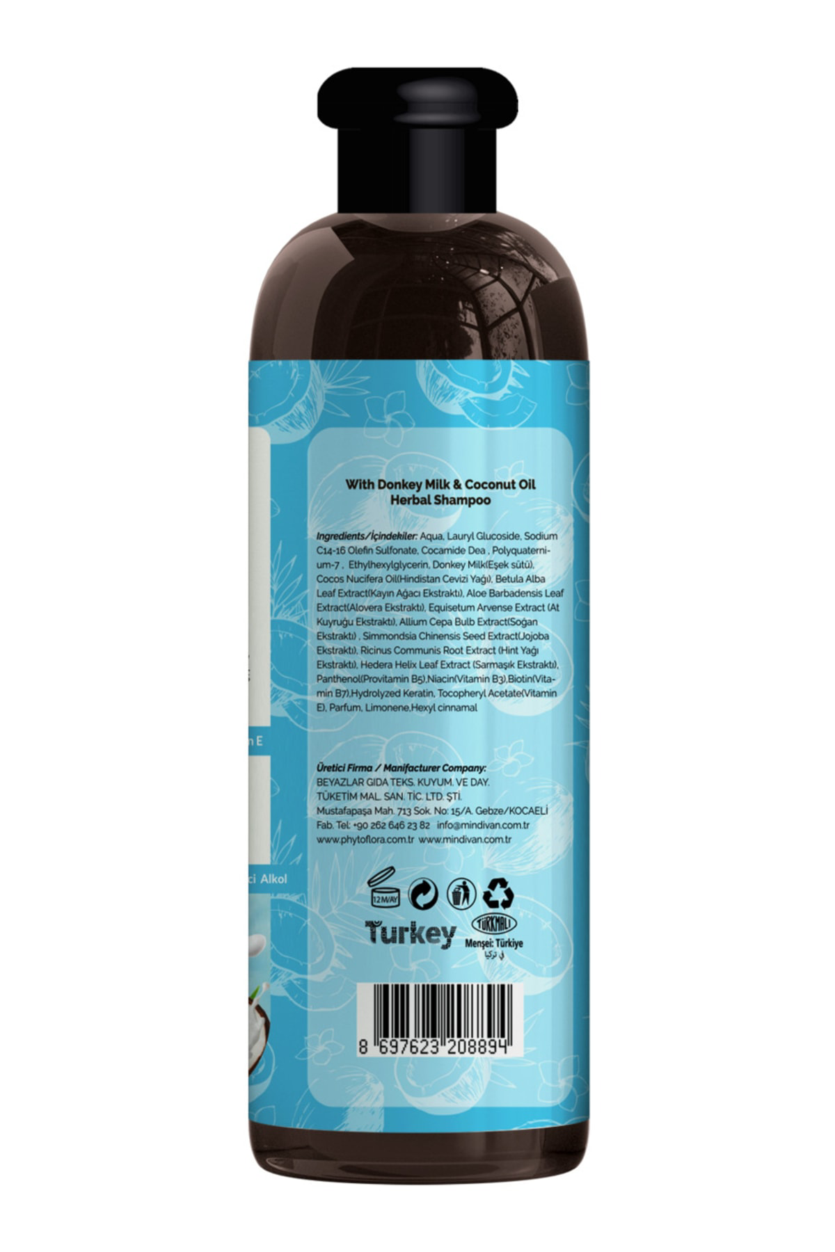Phytoflora Kepek Karşıtı Tuzsuz Eşek Sütü Ve Hindistan Cevizi Yağ