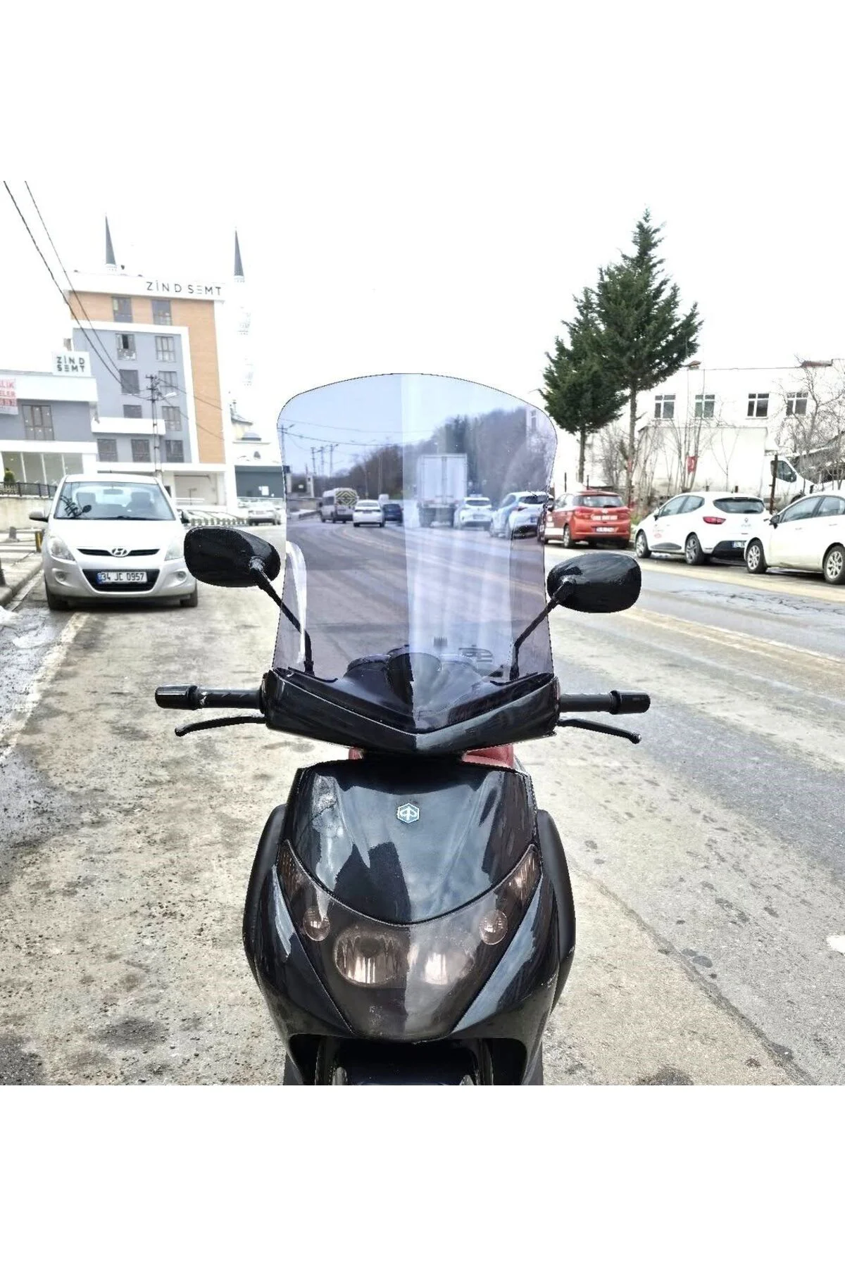 Piaggio Beverly 250 Ön Cam 2005-2007 Model 53cm Füme Renkli 4mm U