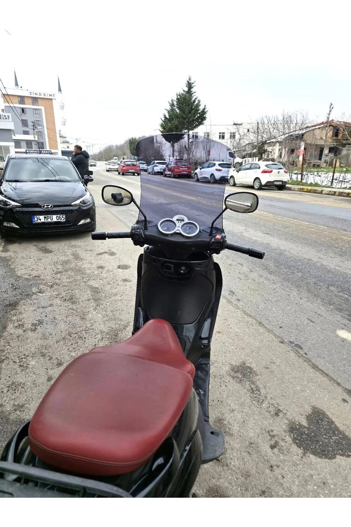 Piaggio Beverly 250 Ön Cam 2005-2007 Model 53cm Füme Renkli 4mm U
