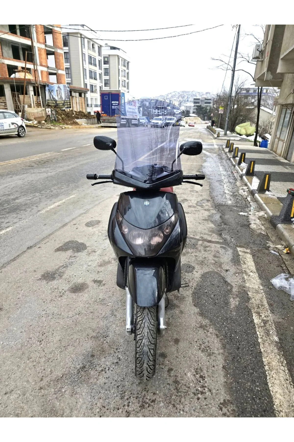 Piaggio Beverly 250 Ön Cam 2005-2007 Model 53cm Füme Renkli 4mm U
