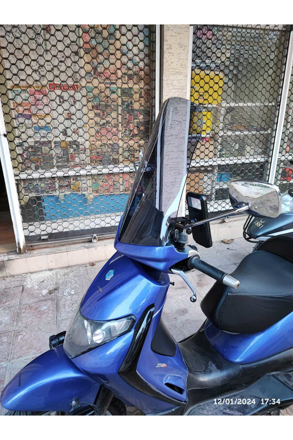 Motocam Piaggio Beverly 250 Siperlik Ön Cam 2005 2007 Model 53Cm Füme Ren