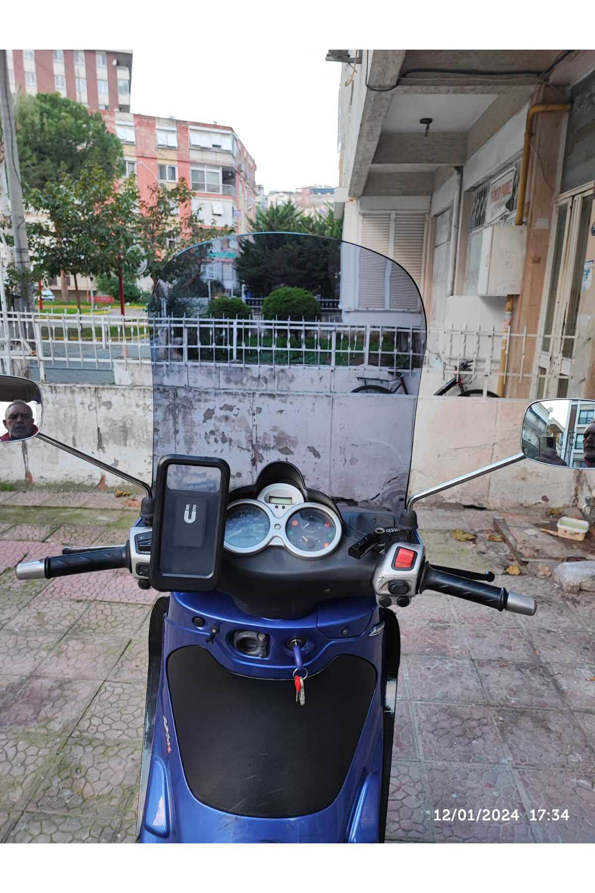 Motocam Piaggio Beverly 250 Siperlik Ön Cam 2005 2007 Model 53Cm Füme Ren