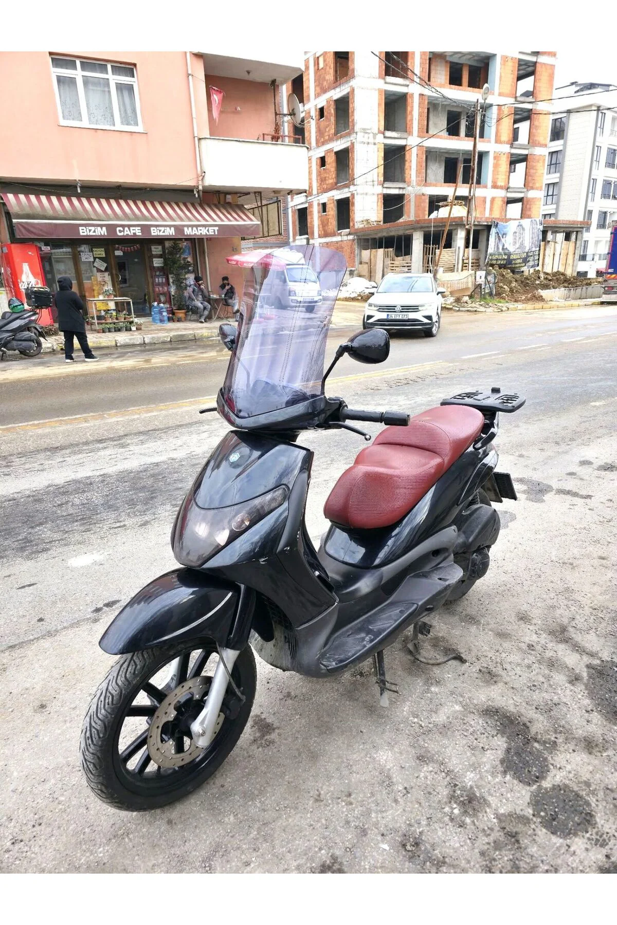 Piaggio Beverly 250 Ön Cam 2005-2007 Model 53cm Füme Renkli 4mm U