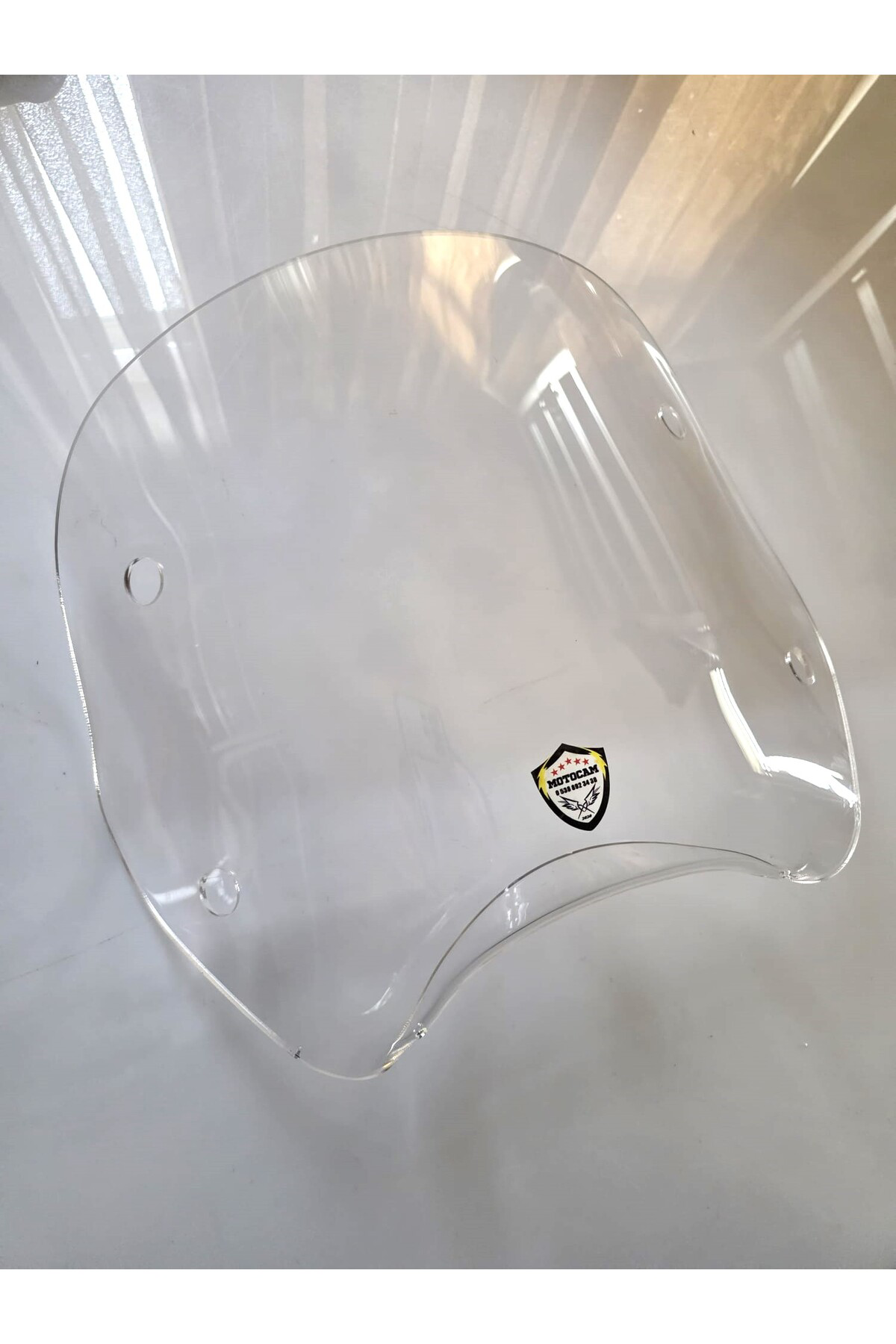 Motocam Piaggio Beverly 500 Ön Uzatma Camı 2001-2007 Model 34Cm Şeffaf Re