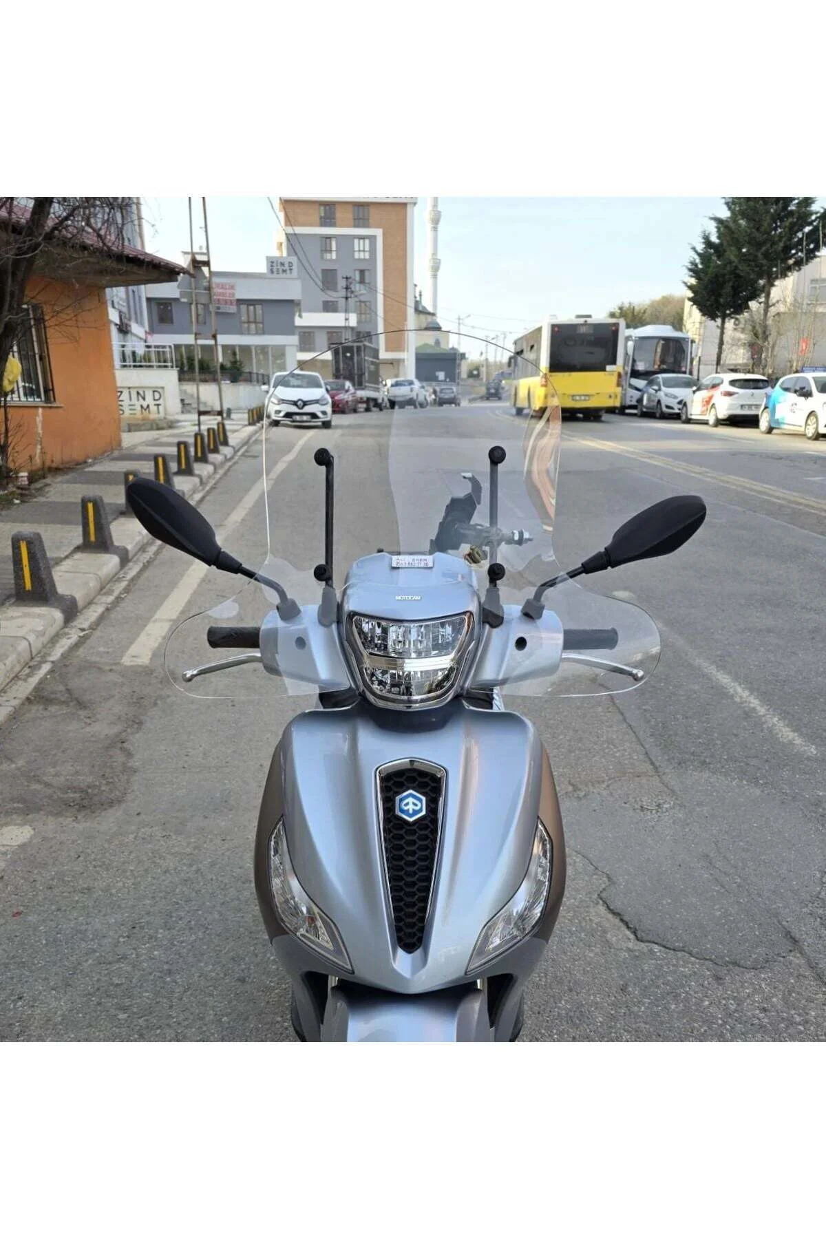Piaggio Medley S 150 Ön Cam 2021-2026 Model 56cm Şeffaf Renkli El
