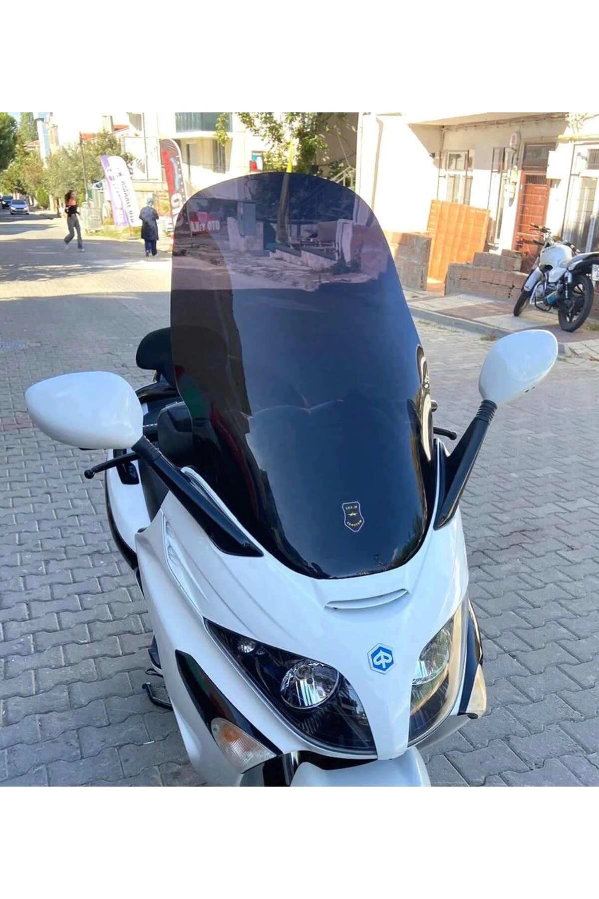 Piaggio X Evo 250 Ön Cam 2008-2016 Model 58cm Siyah Renkli 4mm OR