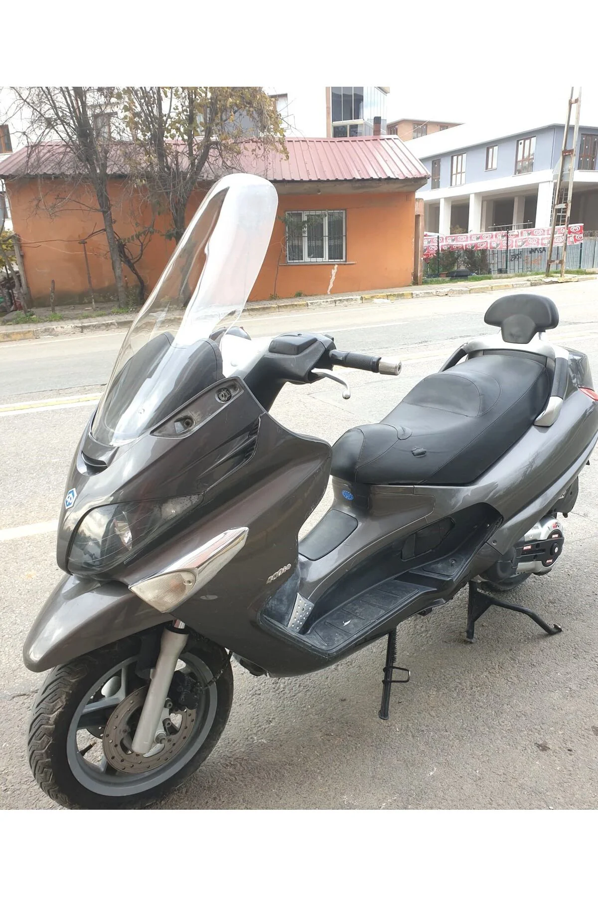 Piaggio X Evo 250 Ön Cam 2008-2016 Model 70cm Şeffaf Renkli 4mm UZUN