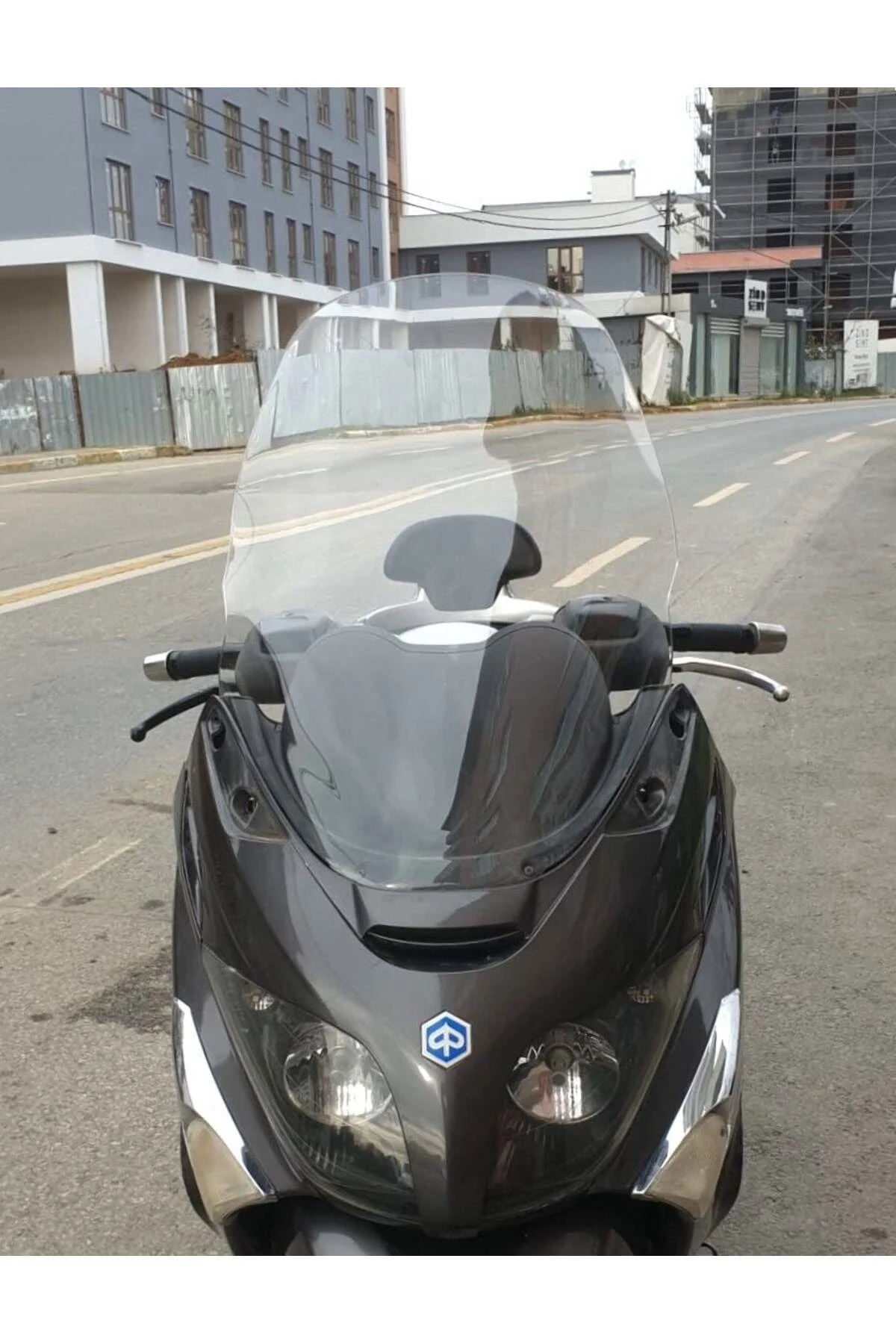Piaggio X Evo 250 Ön Cam 2008-2016 Model 70cm Şeffaf Renkli 4mm UZUN