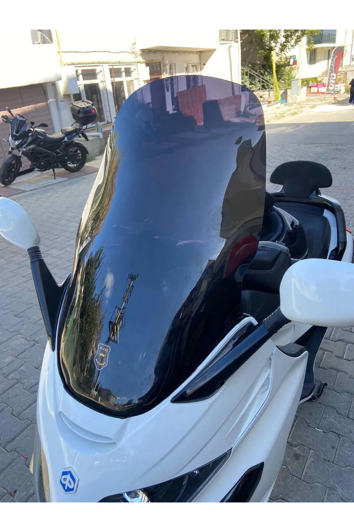 Piaggio X Evo 250 Ön Cam 2008-2016 Model 70cm Siyah Renkli 4mm UZ