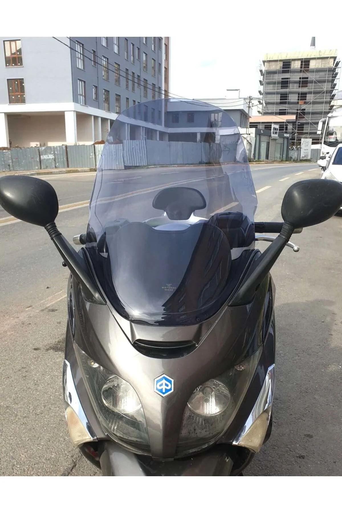Piaggio X Evo 400 Ön Cam 2008-2016 Model 58cm Füme Renkli 4mm ORİ