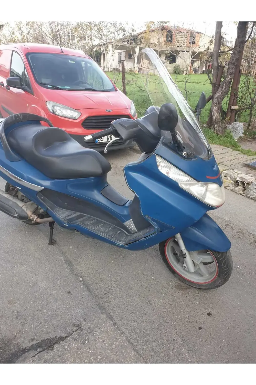 Piaggio X8 200 Ön Cam 2004 2006 Model 58cm Şeffaf Renkli 4mm