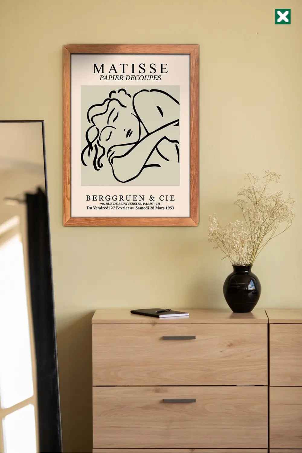 Picasso Dekorize 3'lü Set ,  Çerçeve Görünümlü Modern Mdf Tablo