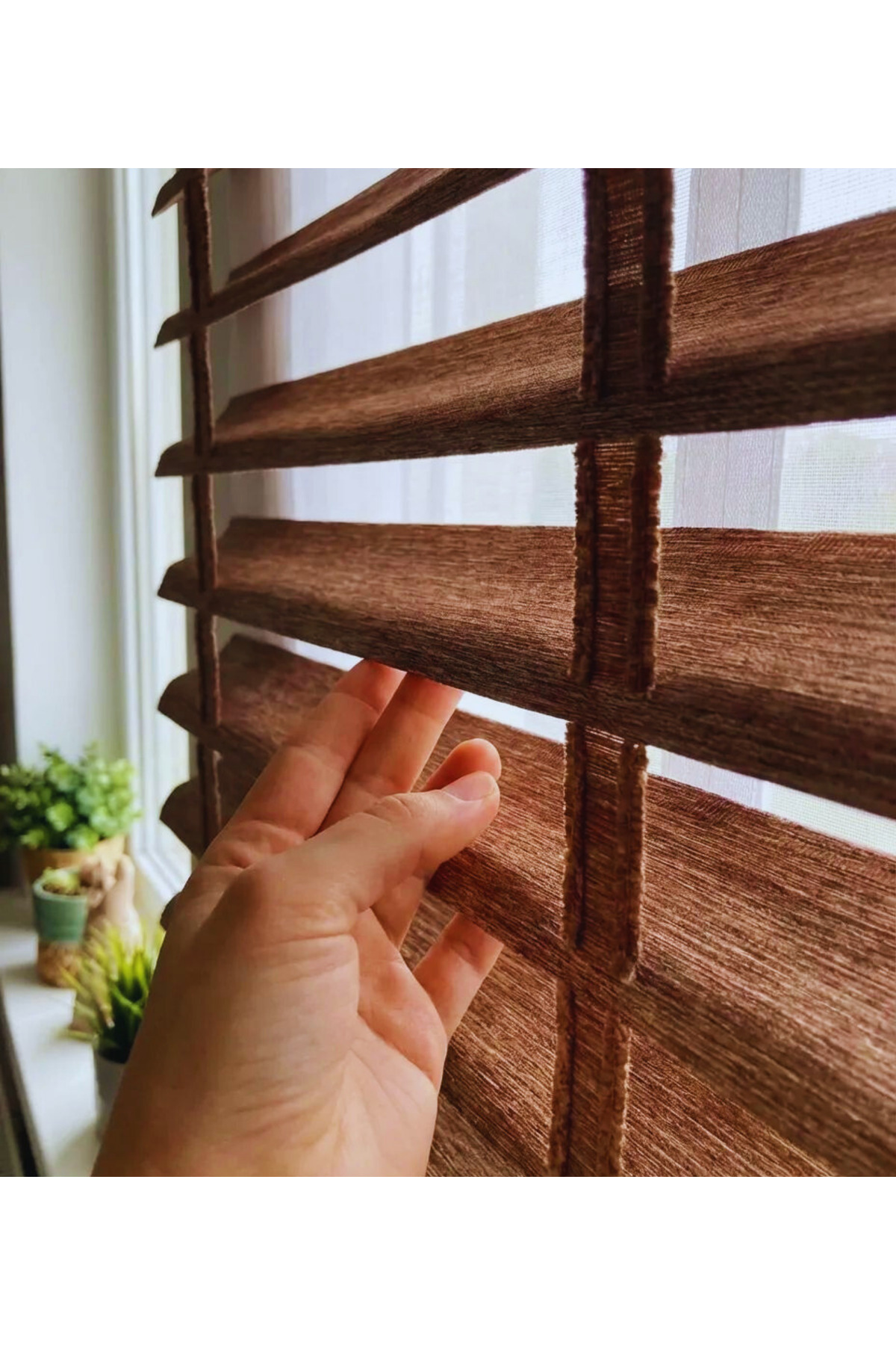 Pıcasso Shadow Silüet Kumaş Jaluzi Store Perde, Alüminyum Kasalı 