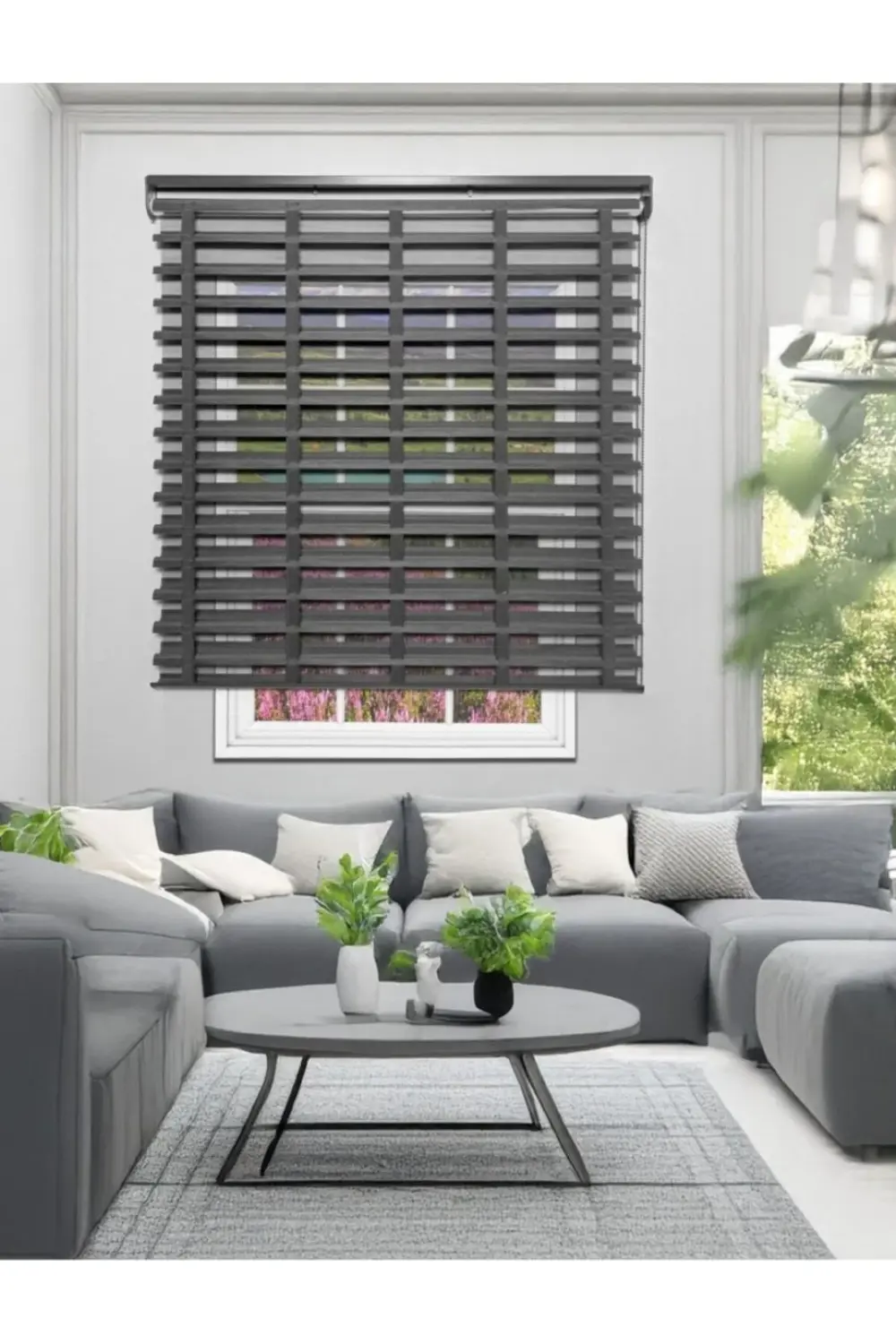 Picasso Shadow Silüet Kumaş Jaluzi Store Perde, Alüminyum Kasalı