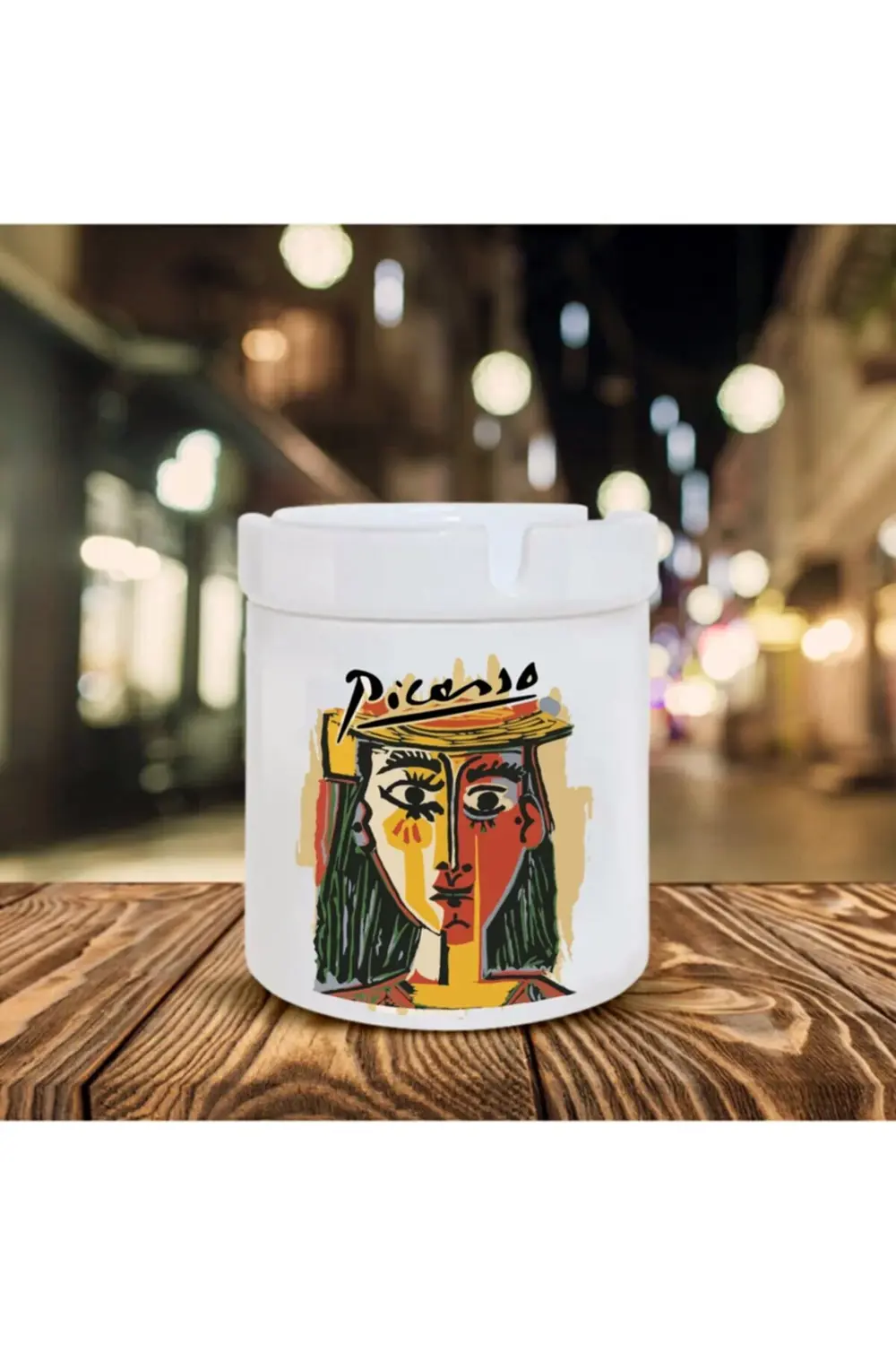 Picasso Temalı Seramik Küllük