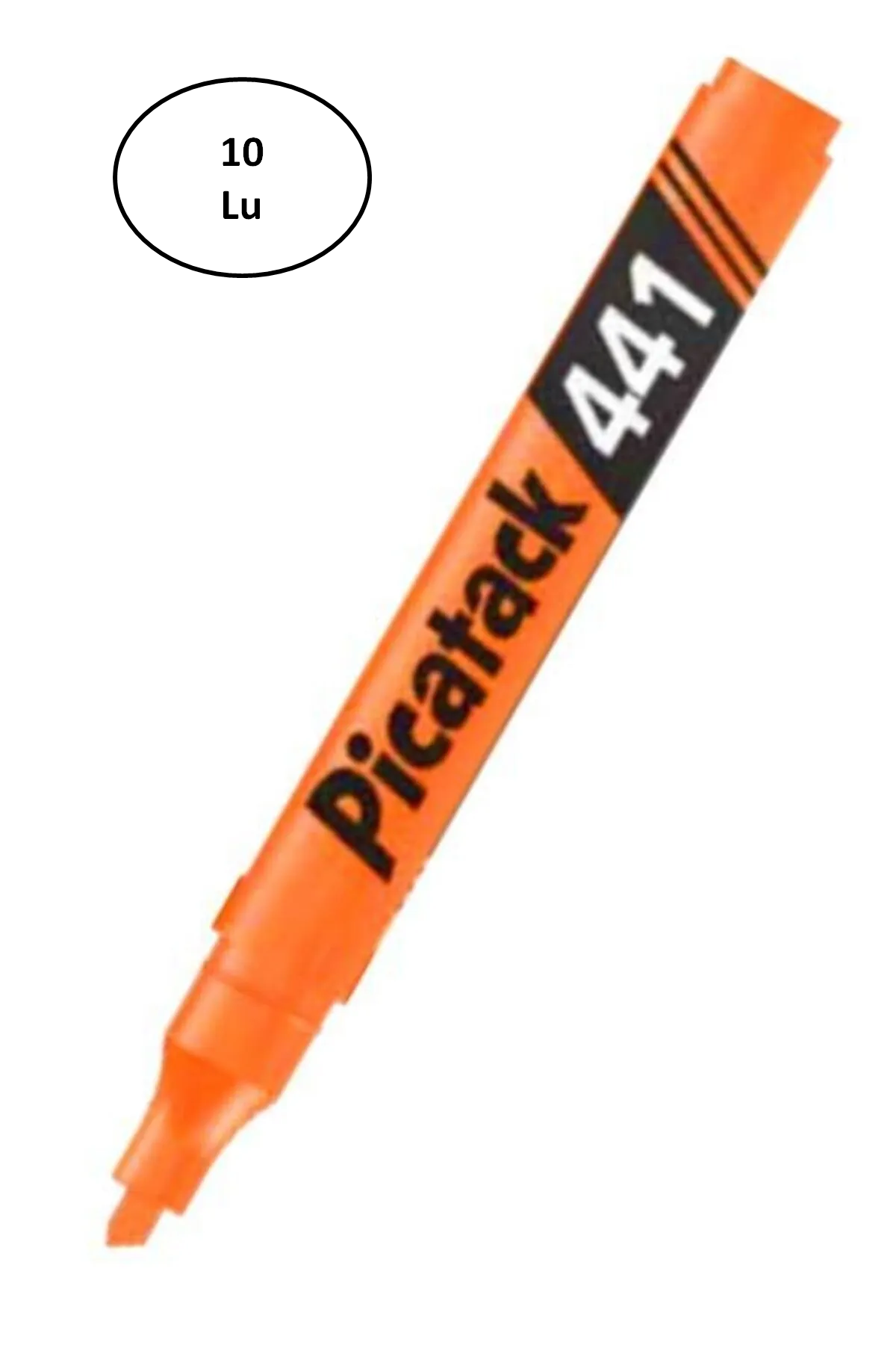 Just Cheap Store Picatack 441 Fosforlu Kalem Turuncu 10'Lu