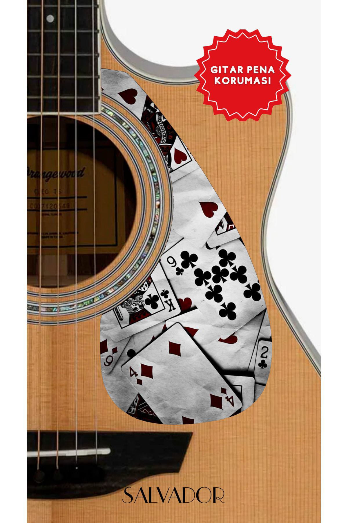 Salvador Pickguard Akustik Gitar Kendinden Yapişkanli (Pena Korumaliği)