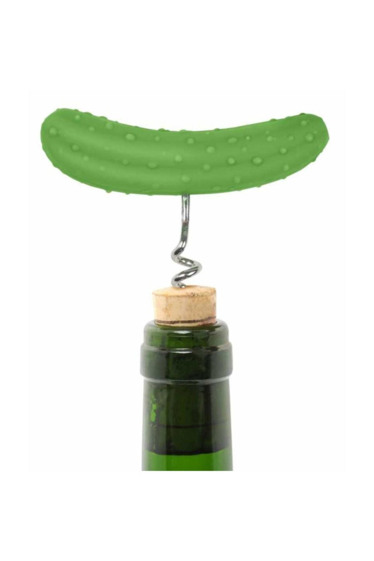 Pickled Corkscrew Minik Salatalık Tasarımlı Tirbuşon Şişe Açacağı