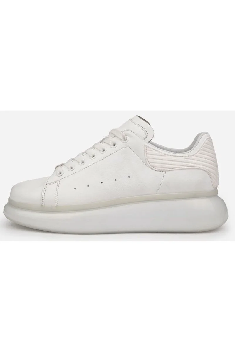 Pierre Cardin 10205, Yüksek Taban Beyaz Erkek Casual Ayakkabı - Görsel 2
