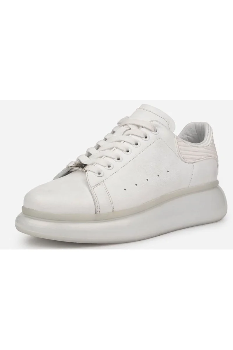 Pierre Cardin 10205, Yüksek Taban Beyaz Erkek Casual Ayakkabı - Görsel 3