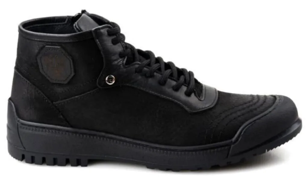 Pierre Cardin 382105 Erkek Kürklü Fermuarlı Deri Bot