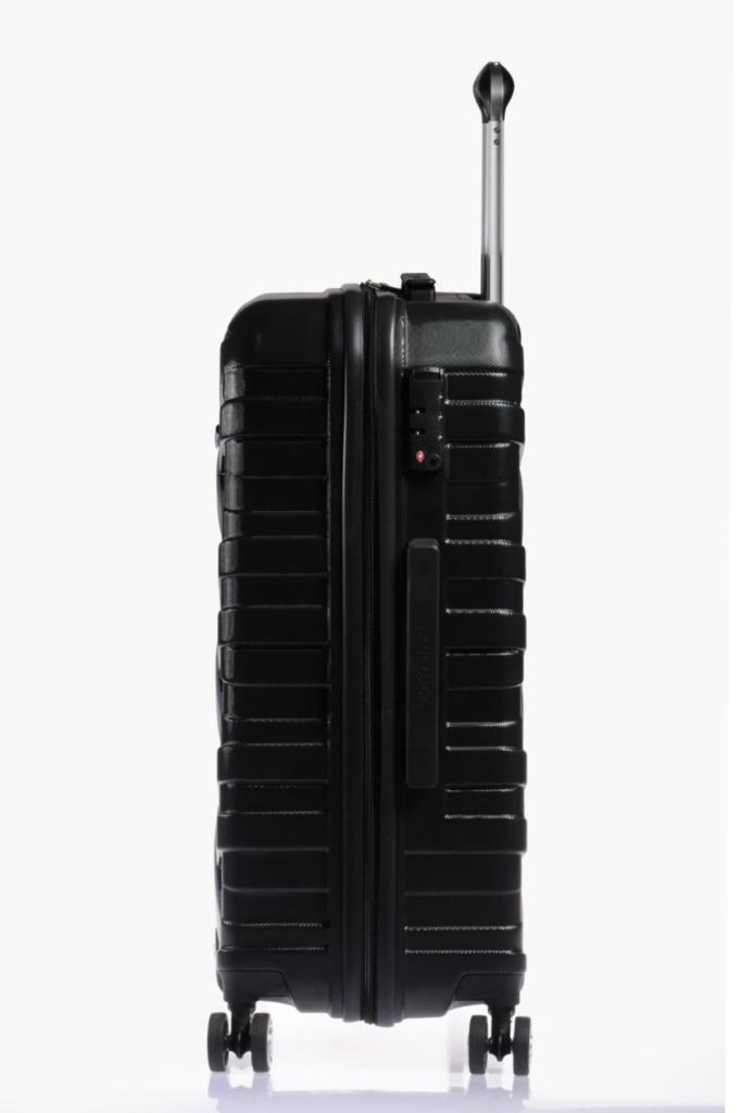 Louisiana Polo Pierre Cardin 3'Lü Valiz Seti Polikarbon Valiz 4X2 Teker Siyah 04