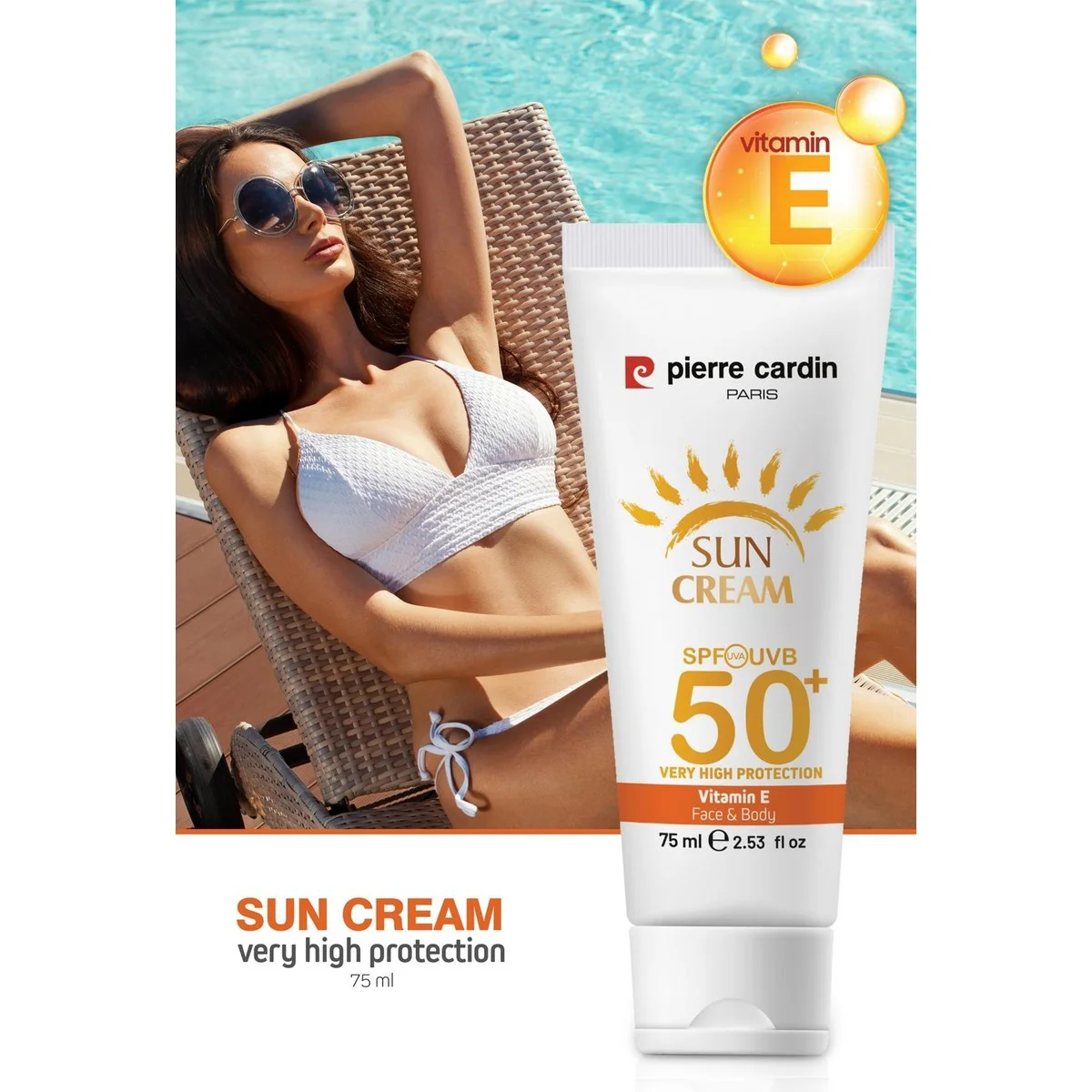 Pierre Cardin 50+ SPF Çok Yüksek Koruma Güneş Kremi Tüm Cilt Tipl
