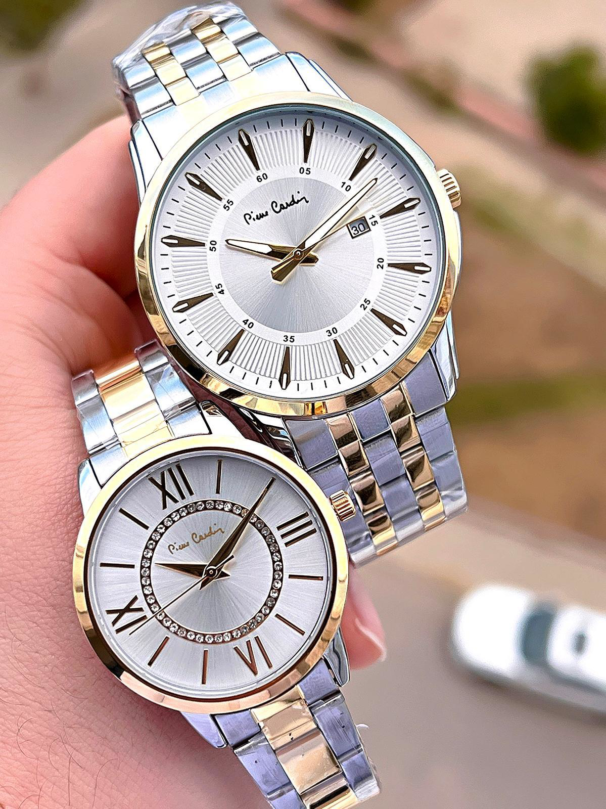 Pierre Cardin Bay ve Bayan Çiftlere Özel Çelik Kordon Çift Kol Sa Pierre Cardin Bay ve Bayan Çiftlere Özel Çelik Kordon Çift Kol Sa