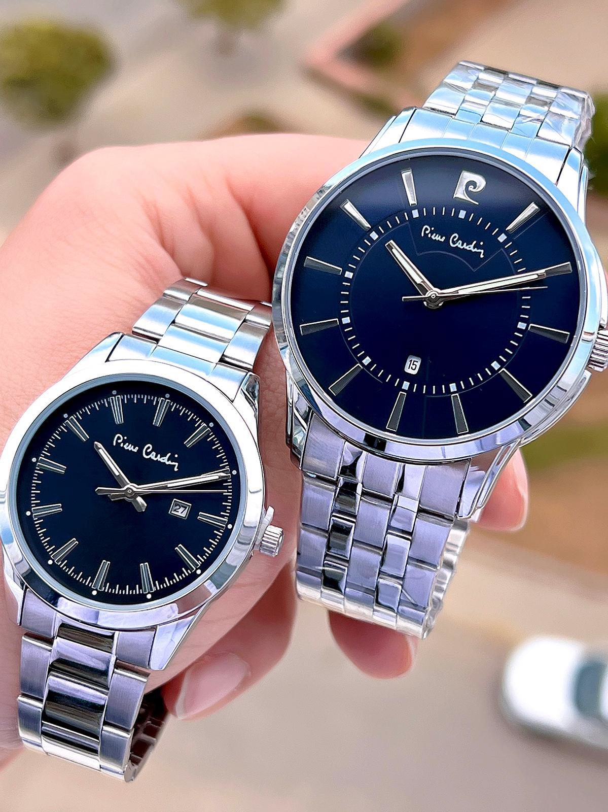 Pierre Cardin Bay ve Bayan Çiftlere Özel Çelik Kordon Çift Kol Sa