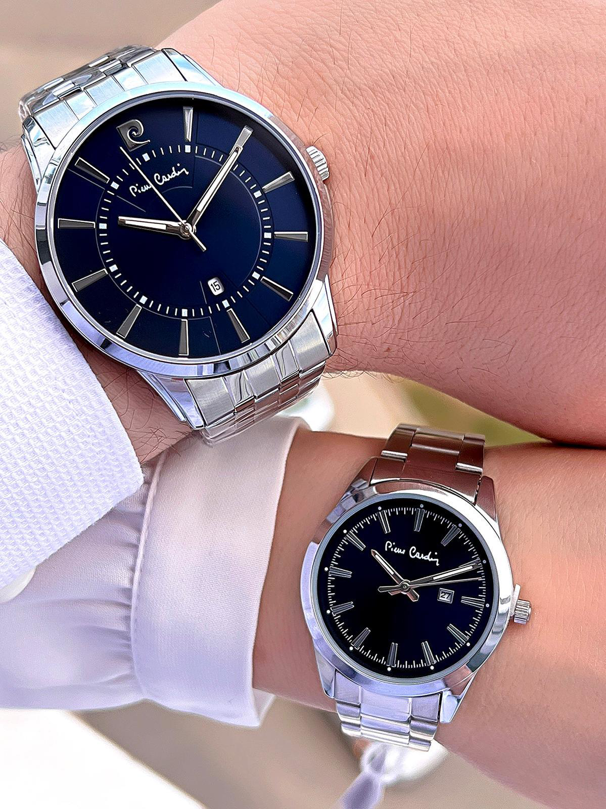 Pierre Cardin Bay ve Bayan Çiftlere Özel Çelik Kordon Çift Kol Sa