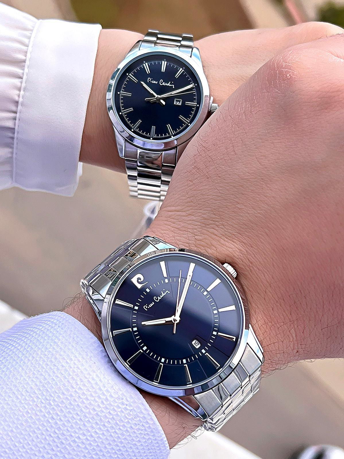 Pierre Cardin Bay ve Bayan Çiftlere Özel Çelik Kordon Çift Kol Sa